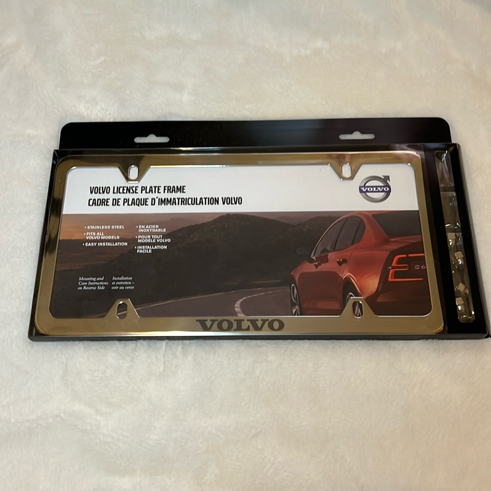 Volvo license plate frame
